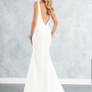 Hold for Francesca - Minimalist Wedding Dress - Sold